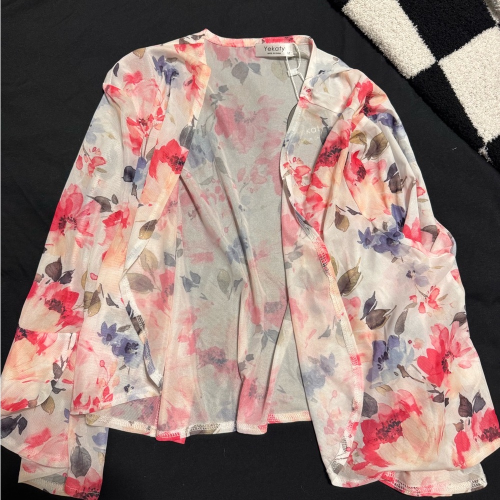 Floral Sheer Camisole - Multicolor